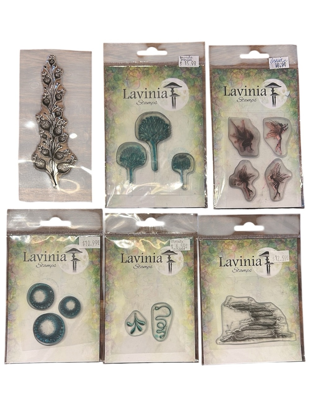 Lavinia Stamps Clear Stamp Sets - Fairies and Botanical Assortment